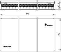 Telegärtner Mini-Verteiler MPD24-HS K Cat.6A(IEC), inkl. Kabelführung, reinweiß Telegärtner Mini-Verteiler MPD24-HS K Cat.6A(IEC), inkl. Kabelführung, reinweiß